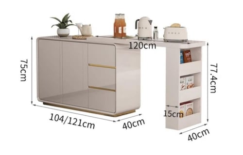 ركن قهوة و مني بار بتصميم مرن قابل لتمدد