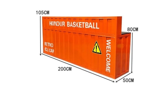 كاونتر أستقبال على شكل كونتينر بمقاسات مختلفة