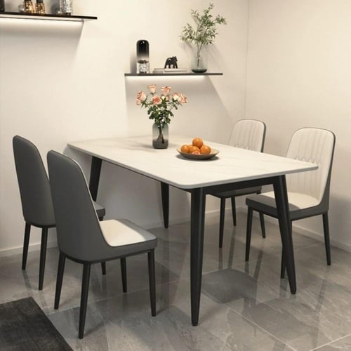 طاولة بسطح حجري مستطيله