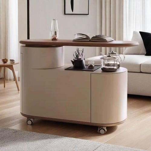 طاولة قهوة متحركة لغرفة المعيشة وطاولة شاي لتخدير...