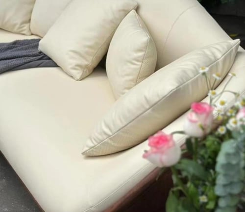 أريكة فاخرة بتصميم أنيق من خشب الجوز الأسود – مزيج...