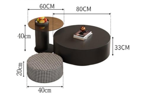 طقم كنبات بتصميم عصري منحني