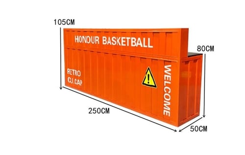 كاونتر أستقبال على شكل كونتينر بمقاسات مختلفة