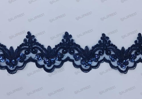 كلف مطرزة اسود وابيض وكحلي JS-001CB