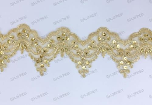 كلفة مطرزة ذهبي JDS-101CB