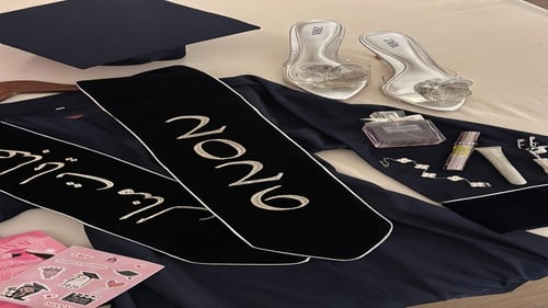 عباية تخرج كحلي