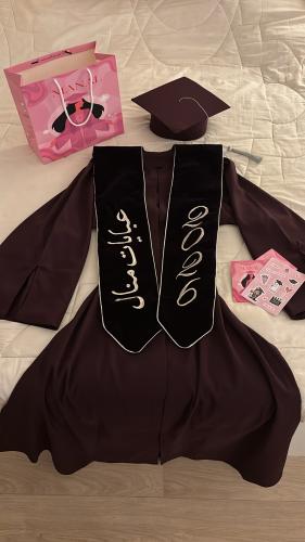 عباية تخرج ليلكي