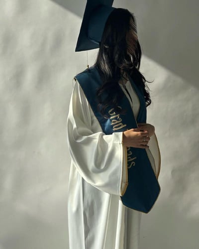 عباية تخرج تركوازي