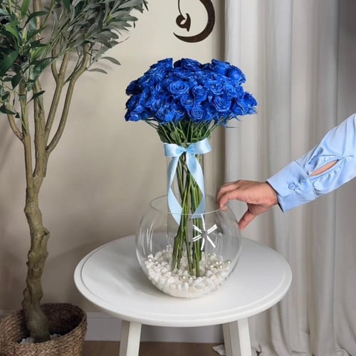 فازتين ورد ازرق