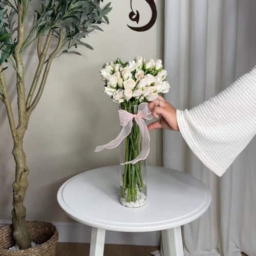 فازه ورد طبيعي