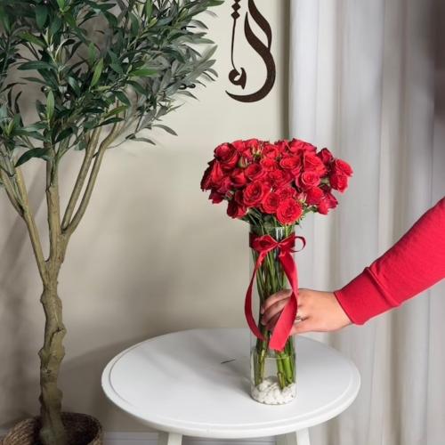 فازه ورد طبيعي