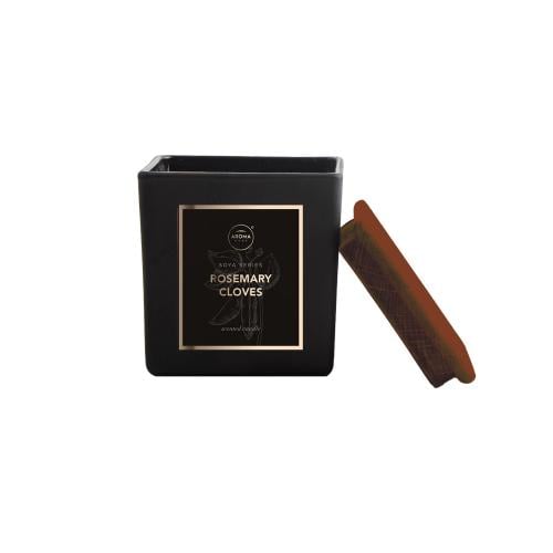 أروما هوم شمعة مربعة معطرة بإكليل الجبل وإكليل الج...