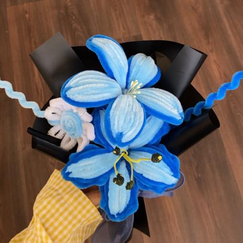 باقه ورد دائم ازرق(صغيره )