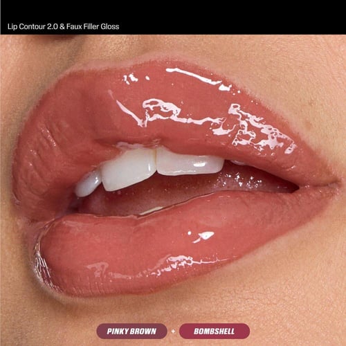 هدى بيوتي طقم جوسي بومب شيل للشفاه 2 قطعة ميني