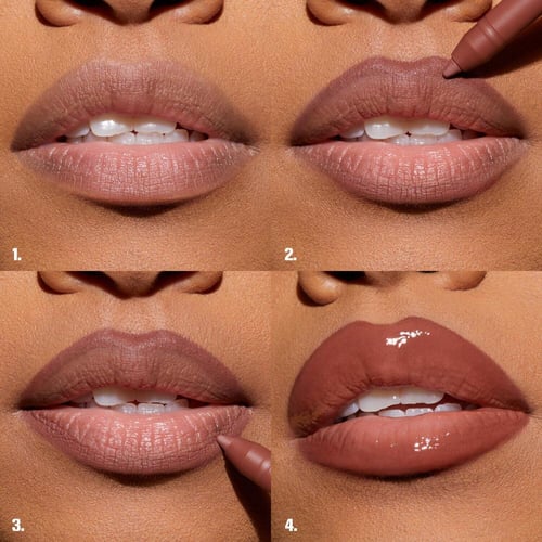 هدى بيوتي طقم جوسي بومب شيل للشفاه 2 قطعة ميني