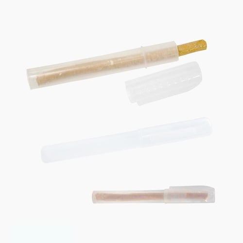 15 مسواك ابو حنش + حافظة + قطاعة ( ستيل )