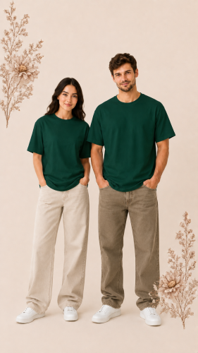 تيشيرت green أوفرسايز للجنسين – قطن 100% بجودة عال...