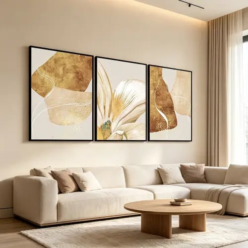 لوحة ثلاثية تصميم عصري