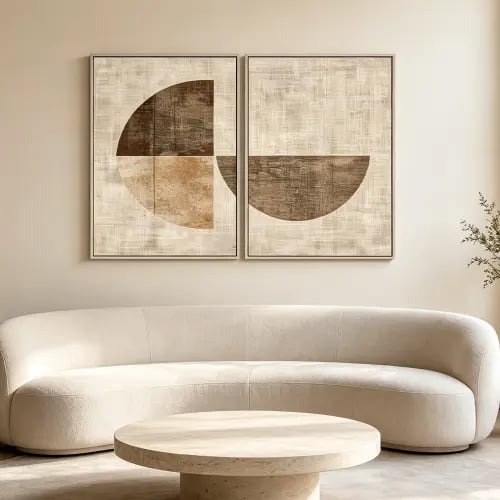 لوحة ثنائية تصميم عصري