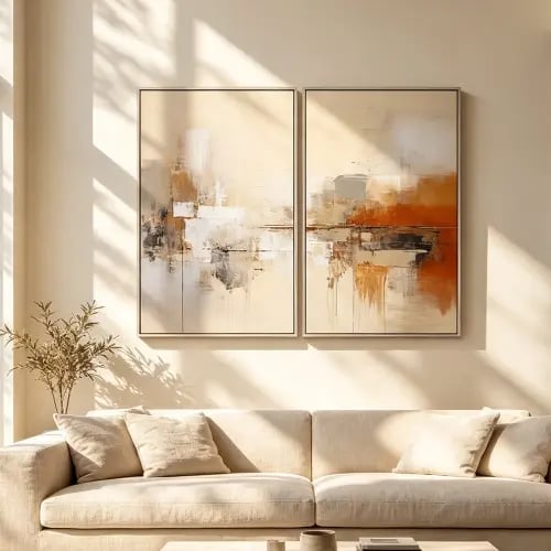 لوحة ثنائية تصميم عصري