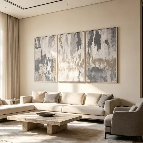 لوحة ثلاثية تصميم عصري