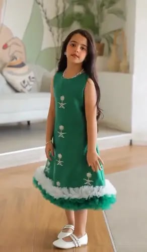 فستان اليوم الوطني السعودي