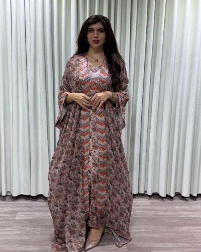A traditional Beshteer with embroidered pieces, elegant.
