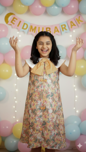 فستان عبق خربزي