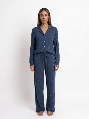 Women's blue pajamas