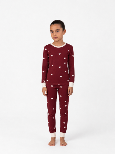Girls' pajamas maroon