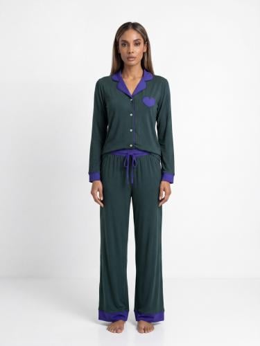 Women's green pajama