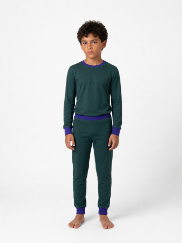 Green boys' pajamas
