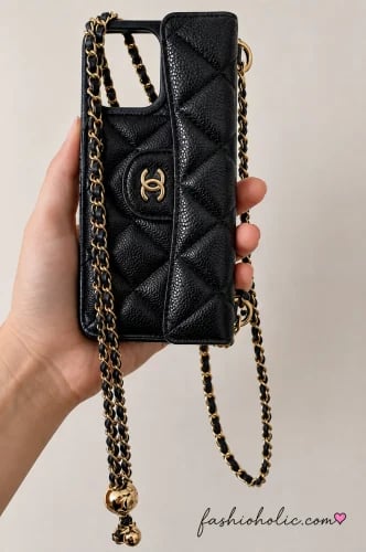 Chanel cover on chain caviar skin