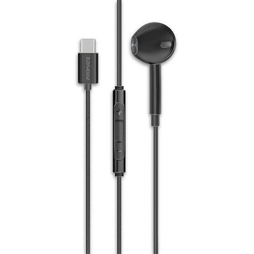 سماعات أذن سلكية Promate MonoPod-C منفذ USB-C، تصم...