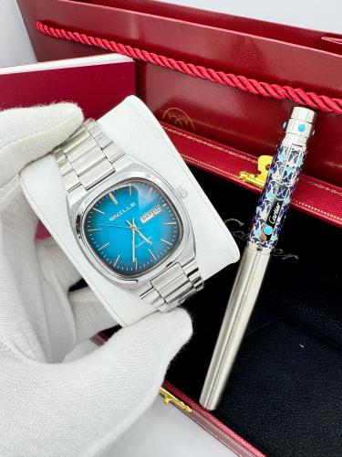 Cartier watch and pen set