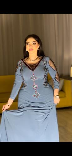A stretch flared dress