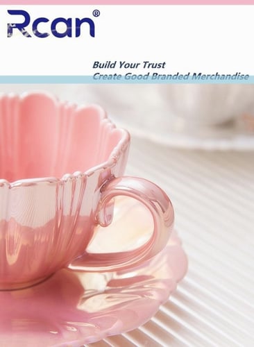 طقم أكواب قهوة على شكل بتلات لؤلؤية