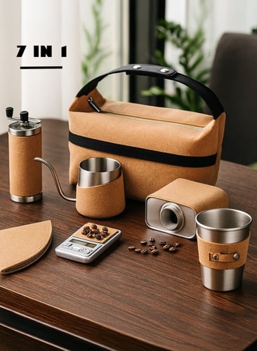 طقم أدوات تحضير القهوة المختصة 7 في 1