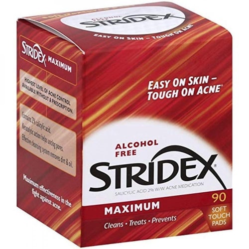 ستريديكس ضمادات طبية لتنظيف الوجه - قوة قصوى - 90...