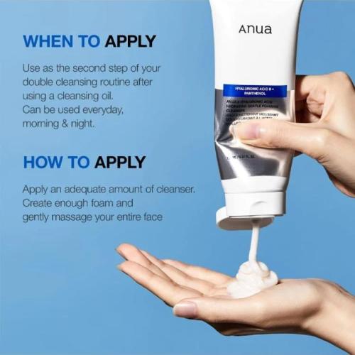 منظف رغوي لطيف ومرطب للبشرة بحمض الهيالورونيك من ا...