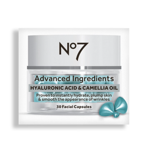 كبسولات حمض الهيالورونيك