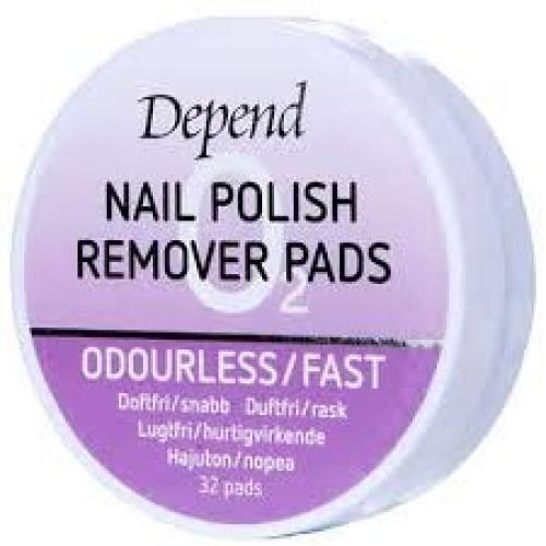 Depend nail polish remover wipes 32 pieces