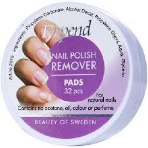 Depend odorless nail polish remover wipes 32 piece...