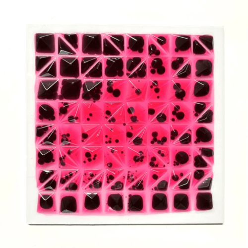 4 بلاطات حسية داخلها سائل ملون مقاس 30×30سم