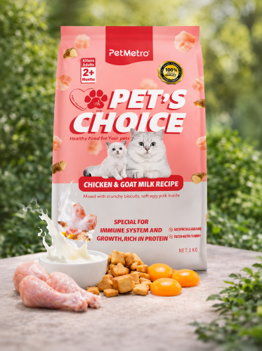 طعام قطط صغيرة PetMetro غني بالبروتين بالدجاج وحلي...