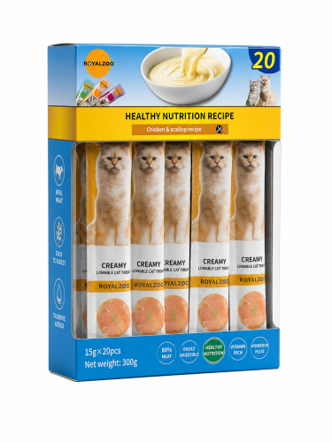 مكافآت قطط Royal Zoo – دجاج ومحار 20 حبة