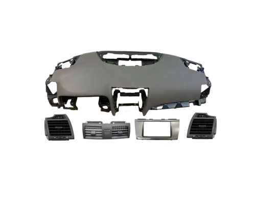 بكج قشرة طبلون كامل رصاصي مع ريش مكيف وسط واطراف ج...