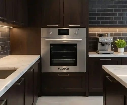 Electric oven 9 functions and grill Flogeur Italian built-in stainless steel integrated digital