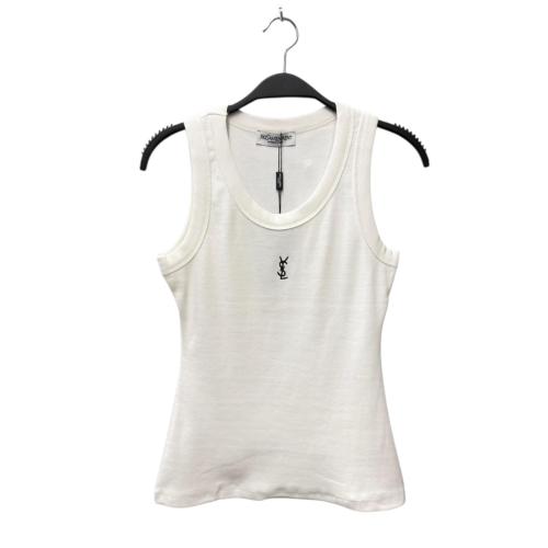 توب سان لوران أبيض نسائي