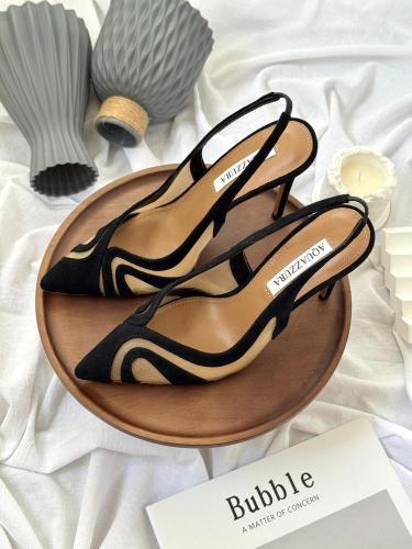 Aquazzura Slingback Mesh Pumps